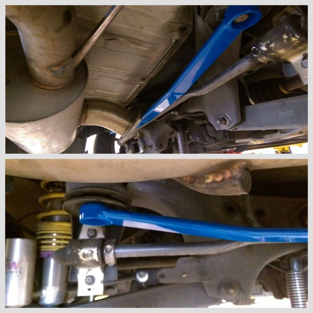 Megan Alu Front&Rear Upper+Rear Lower Strut Tower Bar For 08-14 Subaru WRX/STI