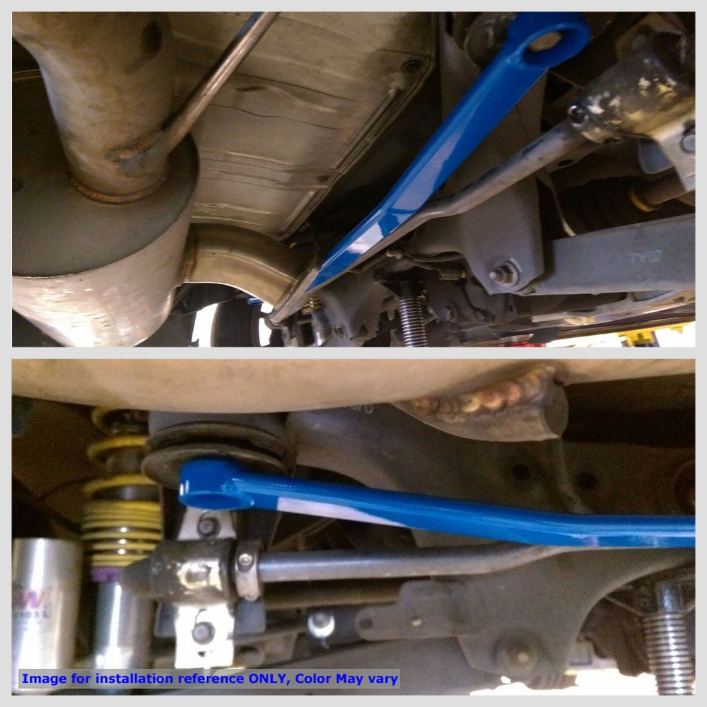 Megan Racing Rear Lower Red Race Spec Strut Bar For 08-10 Subaru Impreza WRX
