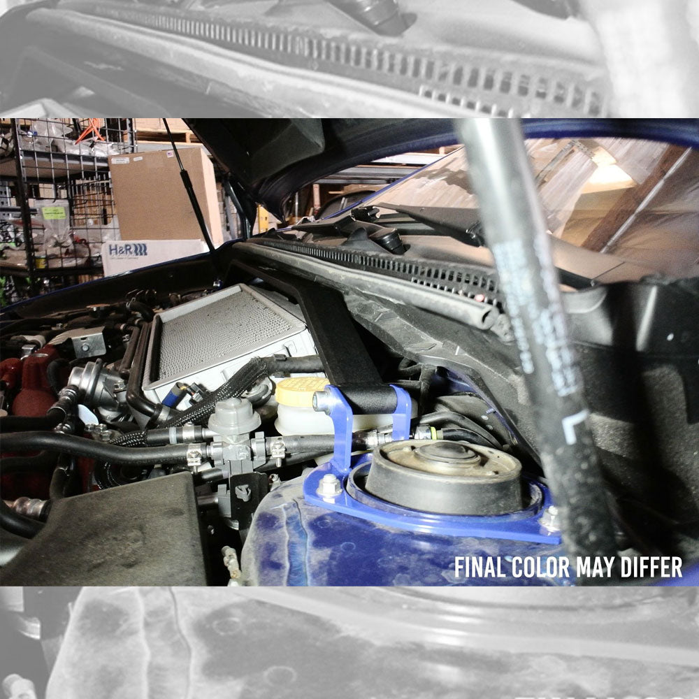Megan Polish Front V2 & Rear Upper (Concealed) Strut Tower Brace Bar For 15-21 Subaru WRX / WRX STI (VA)