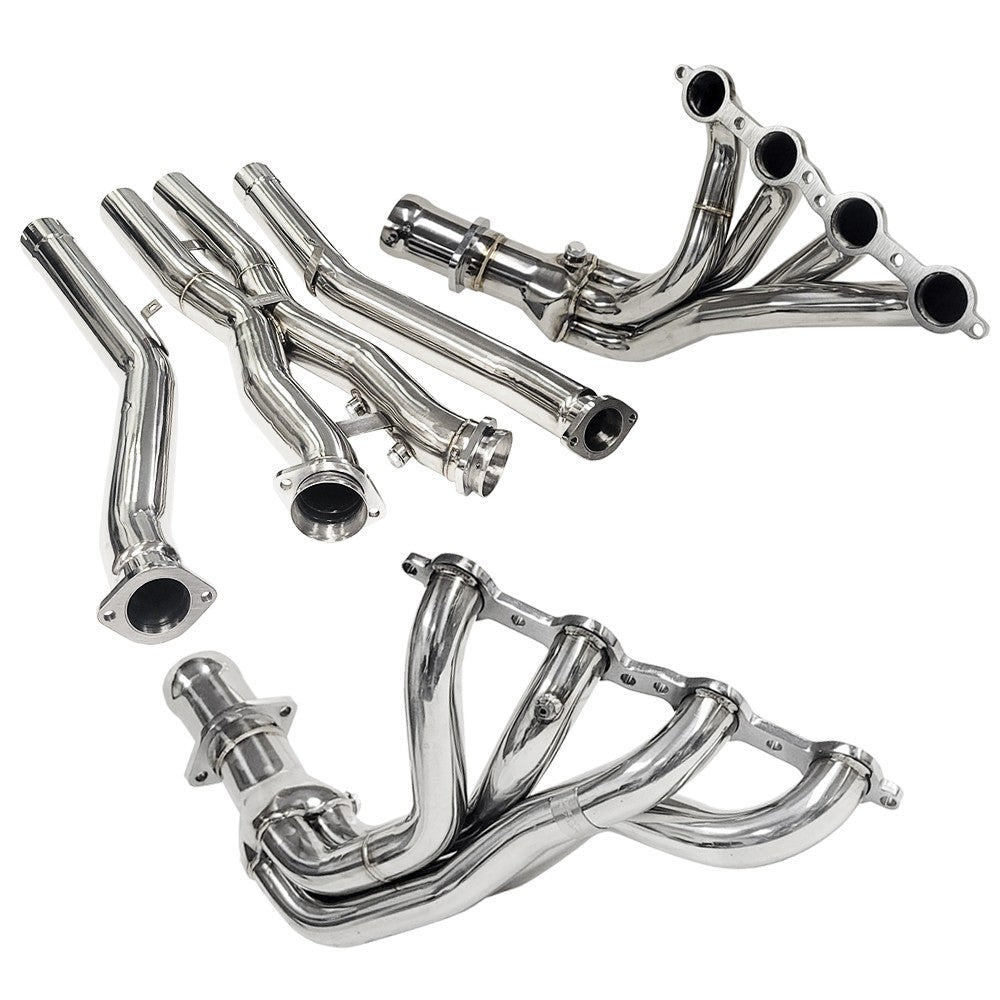 Megan Stainless Header Exhaust w/X-Pipe 97-04 Corvette C5 LS1/LS6 V8 MR-SH-0405+MR-YP-0405