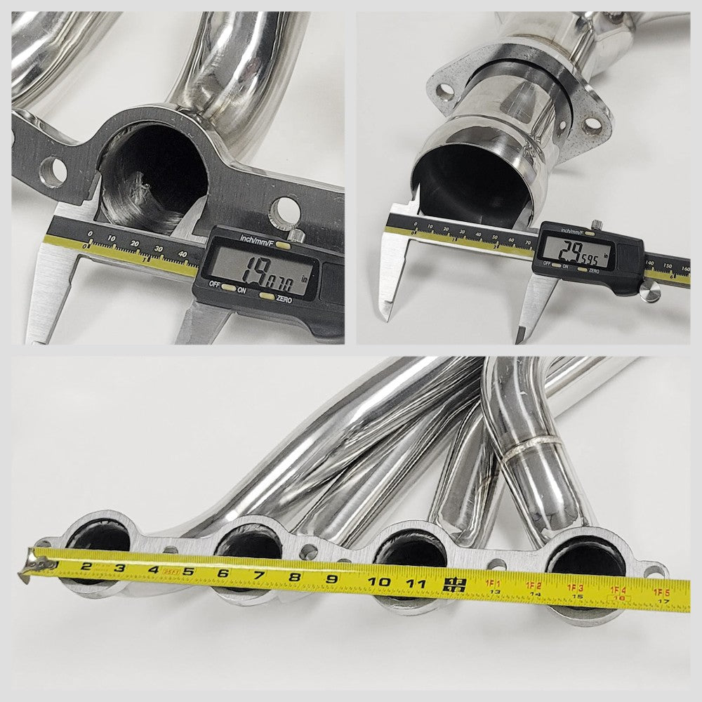 Megan Racing Stainless Header Exhaust w/X-Pipe For 97-04 Corvette C5 LS1/LS6 V8