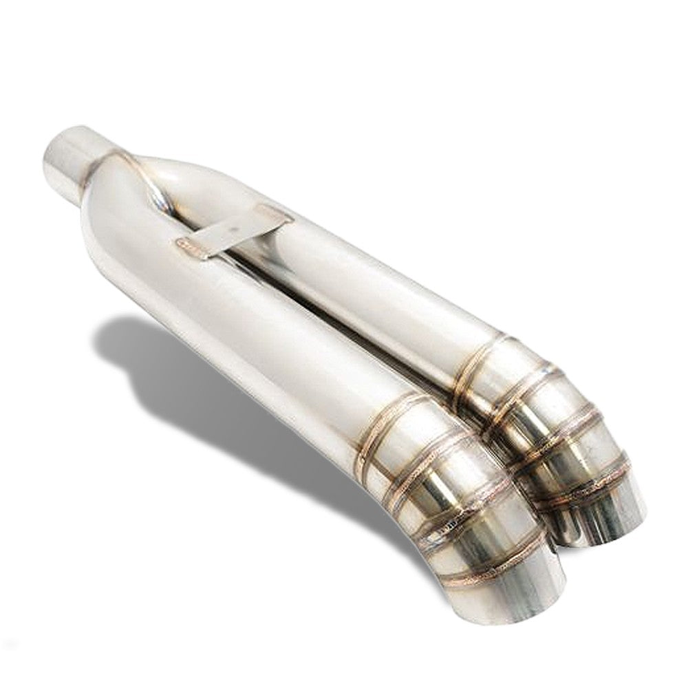 Megan Stainless 3" VIP Dual Turn Down Exit Blast Exhaust Muffler Tip MR-UT-FD-D3