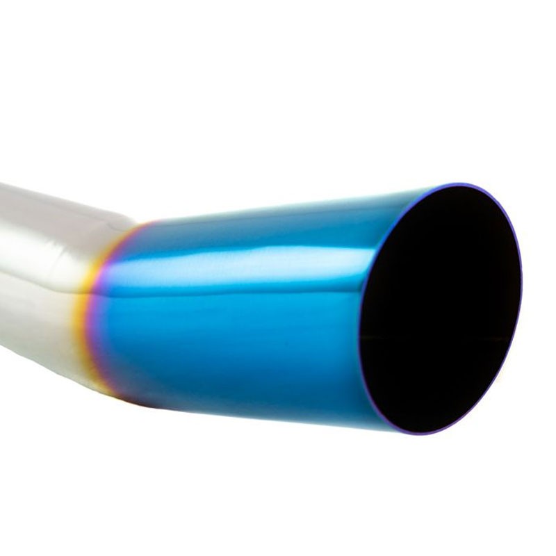 Megan 3"-4" Single Angled Cut Burnt Blue Universal VIP Blast Exhaust Muffler Tip-Exhaust Parts-BuildFastCar