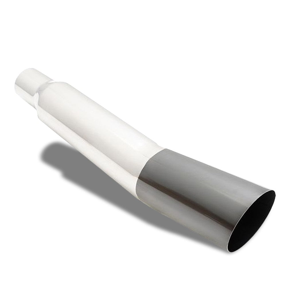 Megan Stainless VIP Single Angled Blast Exhaust Muffler Black Tip MR-UT-S4BC-V2