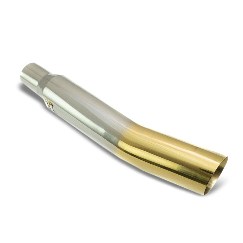 Megan 3"-4" Single Angled Cut Burnt Gold Universal VIP Blast Exhaust Muffler Tip-Exhaust Parts-BuildFastCar