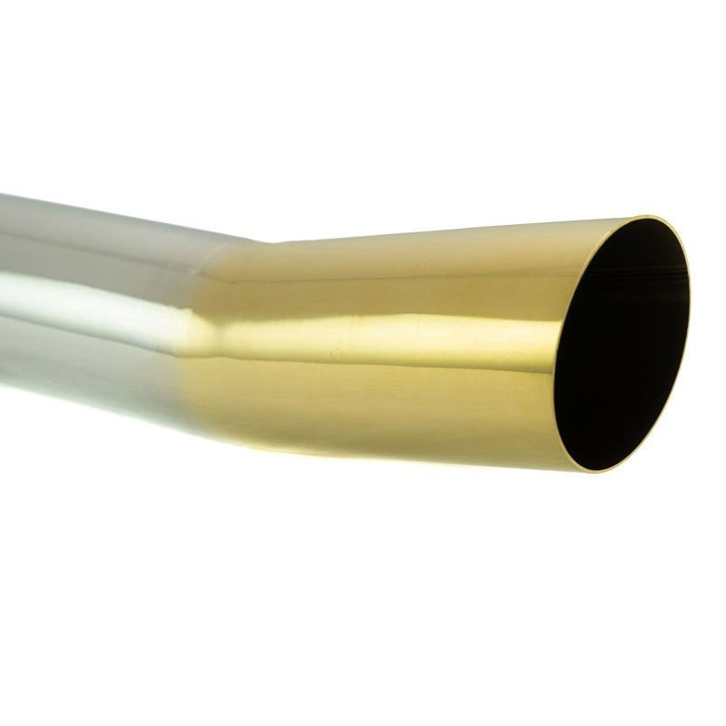 Megan 3"-4" Single Angled Cut Burnt Gold Universal VIP Blast Exhaust Muffler Tip-Exhaust Parts-BuildFastCar