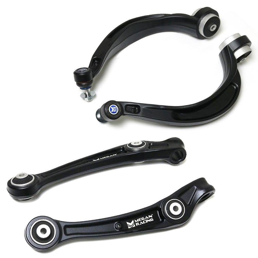 Megan Black Front Lower (Forward & Backward) Control Arm For 08-14 Audi A4 B8/8K