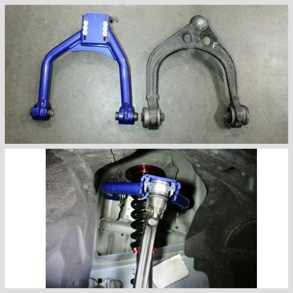 Megan Racing Blue Front Upper Camber Arm For 08-20 Dodge Challenger Third Gen