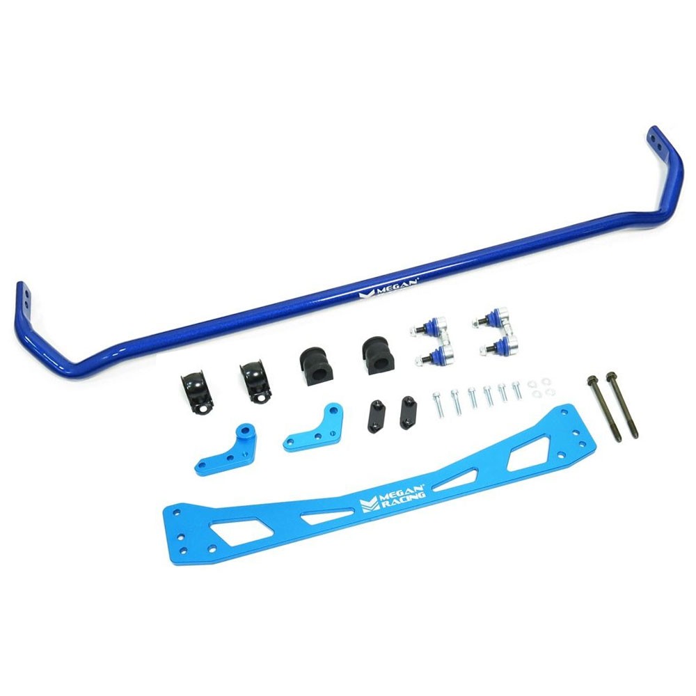 Megan Blue MRS-HA-0491 Frame Rear Sway Bar+Brace For 96-00 Honda Civic EK Suspension Arms BuildFastCar