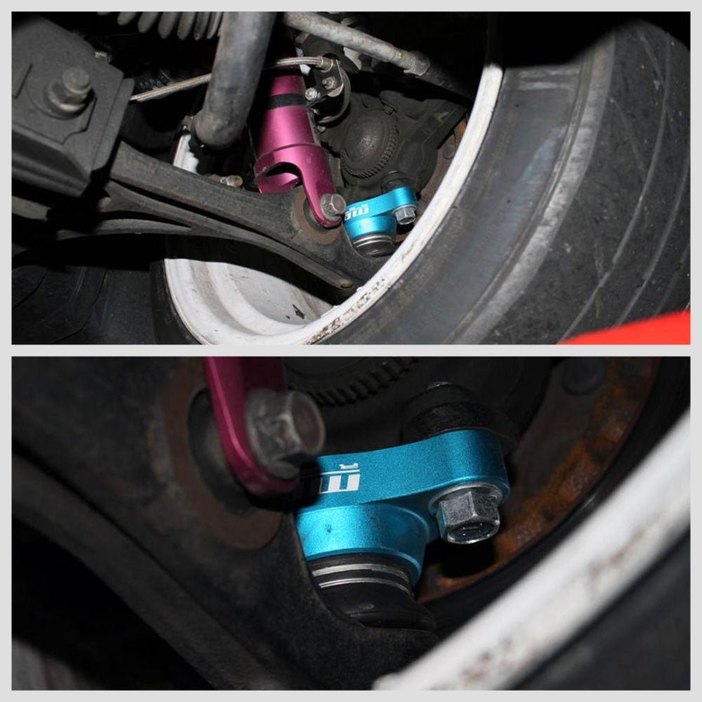 Megan Blue/Silver Steel Front/Rear Roll Center Adjuster For 00-09 S2000 AP1 AP2-Tie Rod & Parts-BuildFastCar