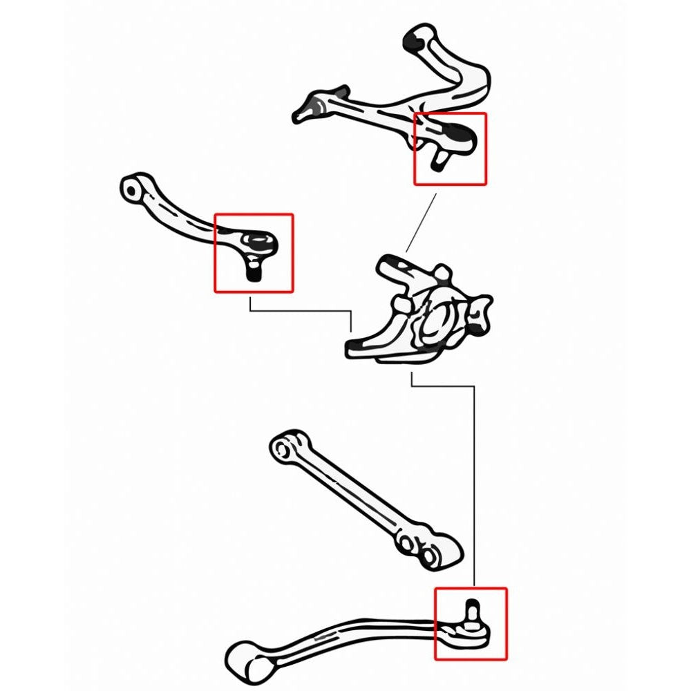 Megan Direct Fitment Ball Joint [Fit Rear Upper Arm/Toe Arm/Trailing Arm] For 03-07 Mitsubishi Lancer Evolution 8 9