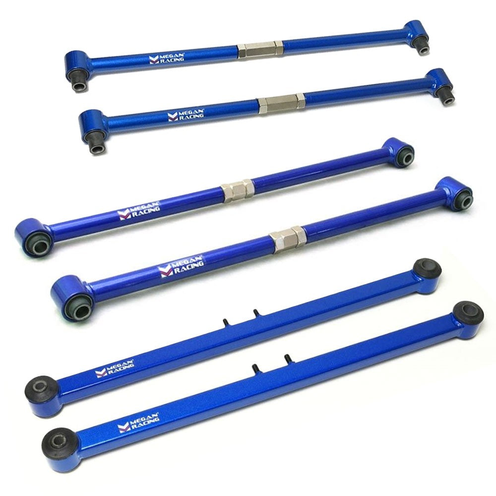 Megan Rear Wheel (Front+Rear Section) links Control+Tailing Arm For 98-03 Mazda Protege BJ