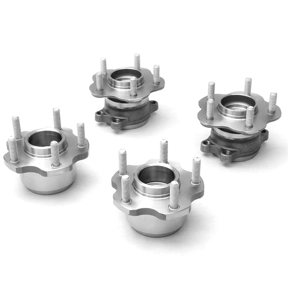 Megan Racing Silver Front & Rear 5 Lug Wheel Conversion Kit For 89-94 240SX S13