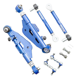 Megan Blue Front Lower & Rear Lower Control Arm For 95-02 Nissan 240SX S14 S15