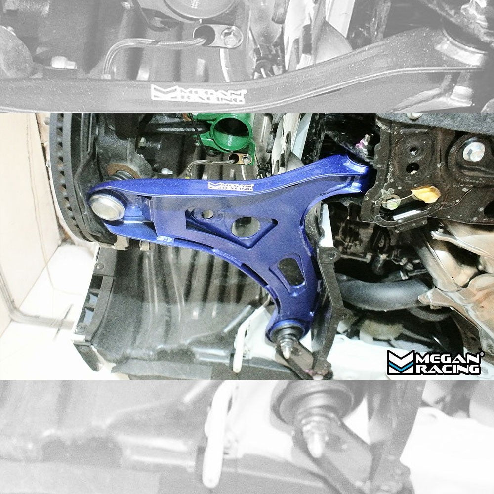 Megan Front Lower Control Arms w/Spherical Bushing+15mm RCA Ball Joint For FR-S/BRZ ZC6/86 ZN6/GR 86 ZN8