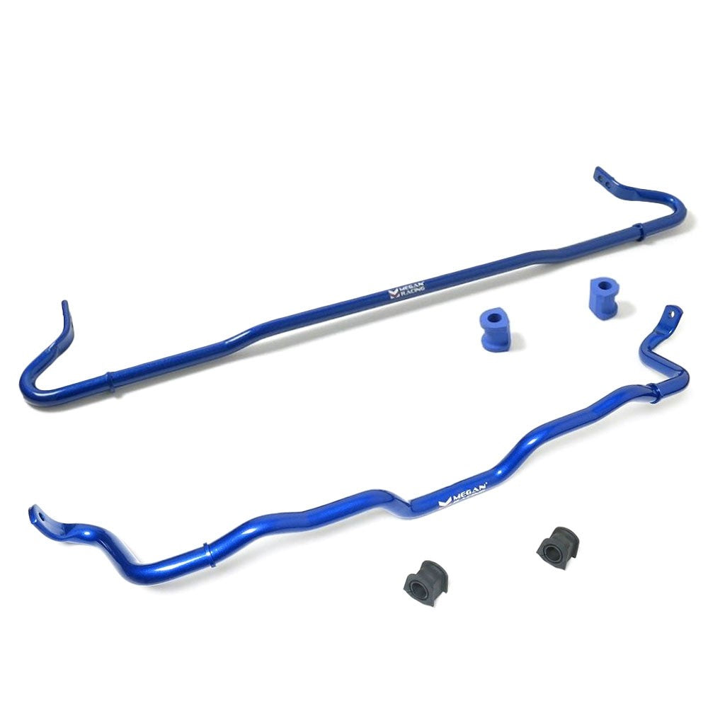 Megan Racing Blue Steel Alloy Front+Rear Sway Bar For 10-14 Subaru Legacy BM/BR-Suspension Arms-BuildFastCar