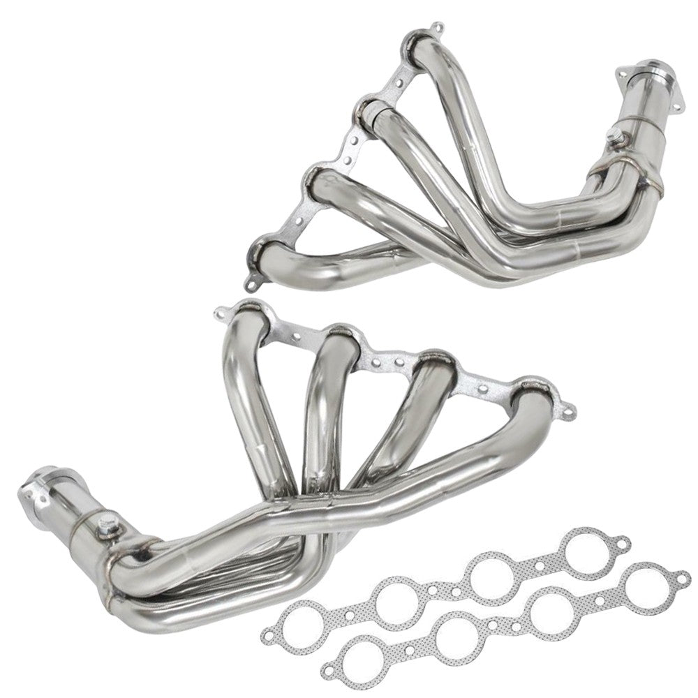 Manzo MZ-SH-0407 Exhaust Header Manifold 05-13 Chevy Corvette 6.0L 6.2L C6 MZ-SH-0407