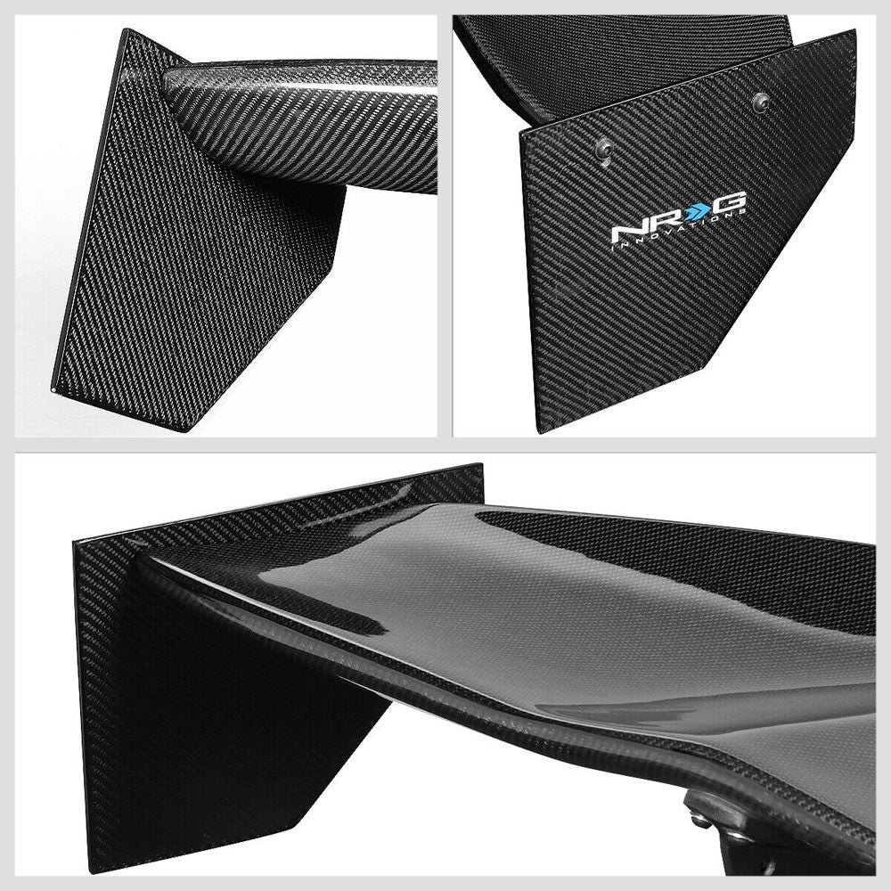 NRG Innovations Carbon Fiber Glossy Black Carbon Fiber Pattern GT Style Spoiler