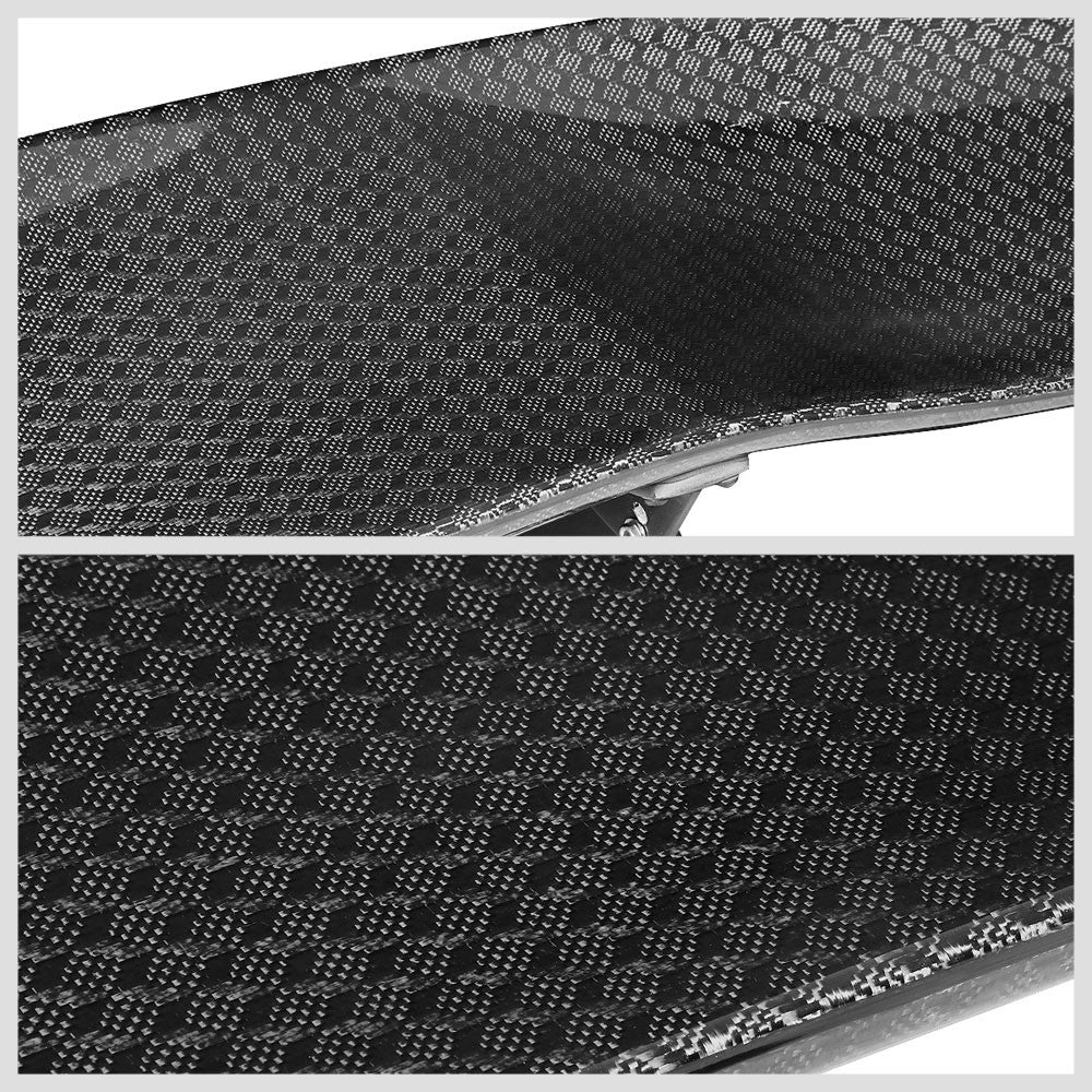 NRG Innovations Carbon Fiber Diamond Weave Carbon Fiber Pattern GT Style Spoiler