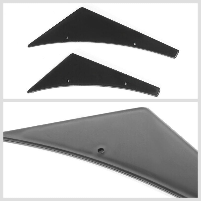 NRG Carbon Fiber Look Race Canard Diffuser Fin Kit 4-Piece Front/Rear Bumper-Body Hardware/Replacement-BuildFastCar-BFC-NRG-CARB-C100