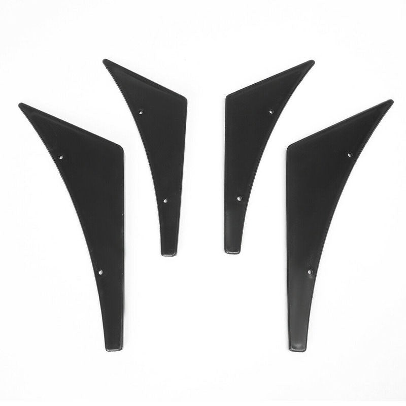 NRG Carbon Fiber Look Race Canard Diffuser Fin Kit 4-Piece Front/Rear Bumper-Body Hardware/Replacement-BuildFastCar-BFC-NRG-CARB-C100