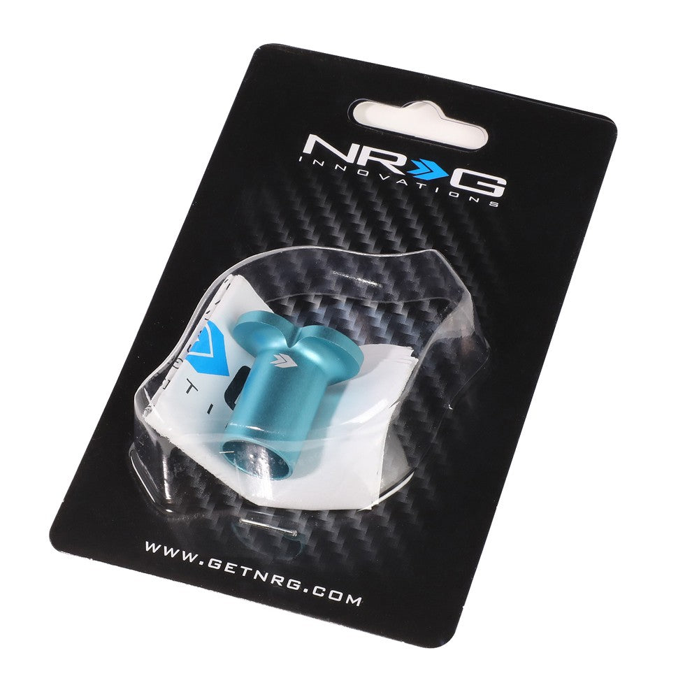 NRG DB-H001MF Aluminum Turquoise Anodized Heart Brake Button For 89-98 240SX