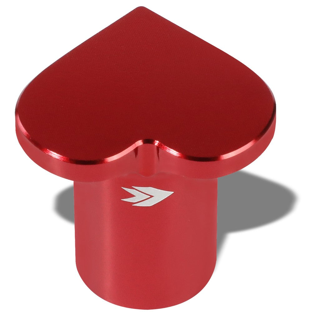 NRG For 89-98 Nissan 240SX Aluminum  Red Anodized Heart Brake Button NRG-DB-H001RD