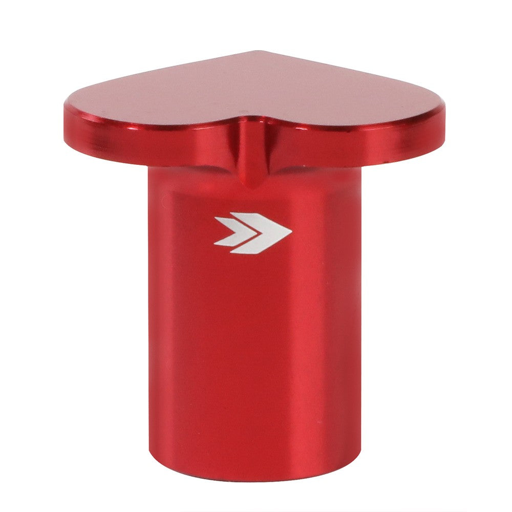 NRG DB-H001RD Aluminum Red Anodized Heart Brake Button For For 89-98 240SX