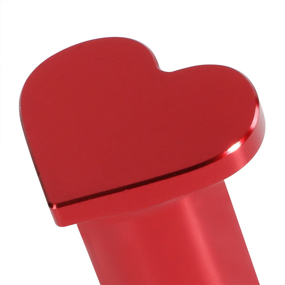 NRG DB-H002RD Aluminum Red Heart Brake Button For Miata BRZ WRX Corolla