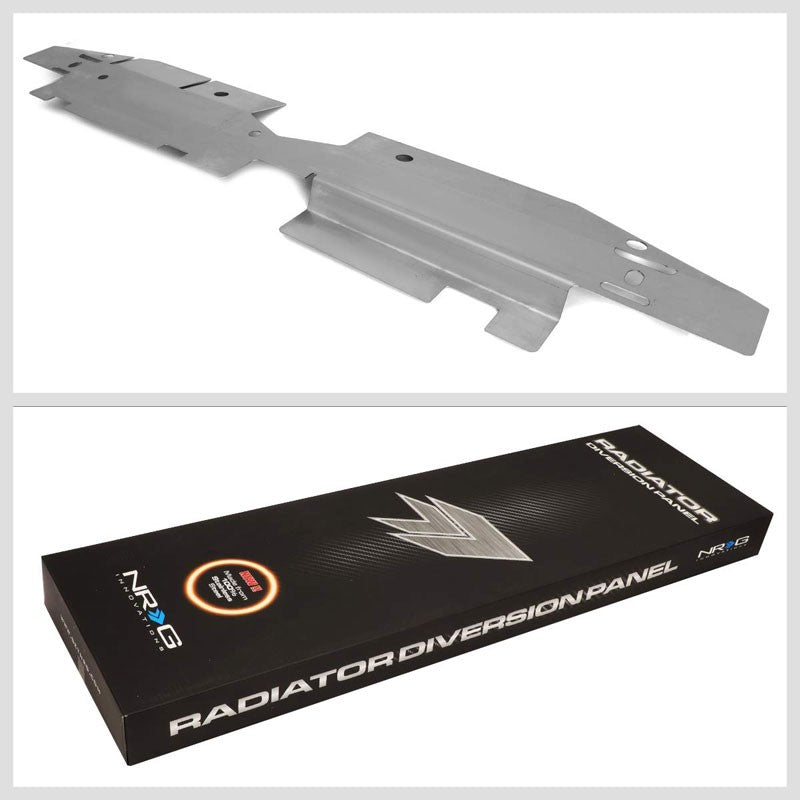 NRG Stainless Steel DVP-1053 Radiator Diversion Panel For 08-14 Subaru WRX/STI-Engine Parts & Mounts-BuildFastCar