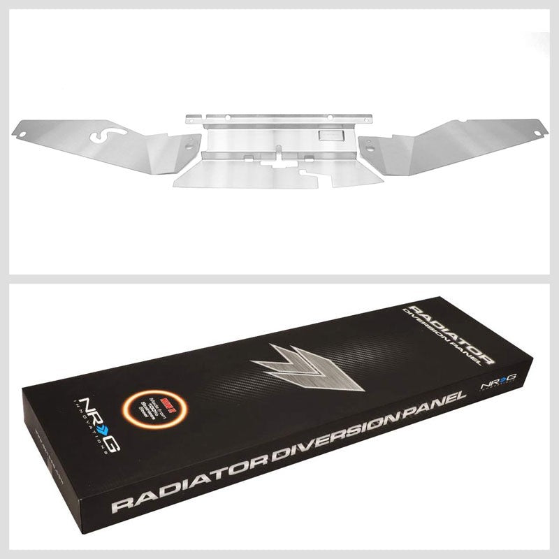 NRG Stainless Steel DVP-3005 Radiator Diversion Panel For 97-98 Nissan 240SX S14-Engine Parts & Mounts-BuildFastCar