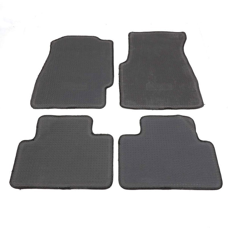 NRG Innovations EG6 Logo Front/Rear Black Floor Mats Carpet Pads For 92-95 Civic-Pedals & Pads-BuildFastCar