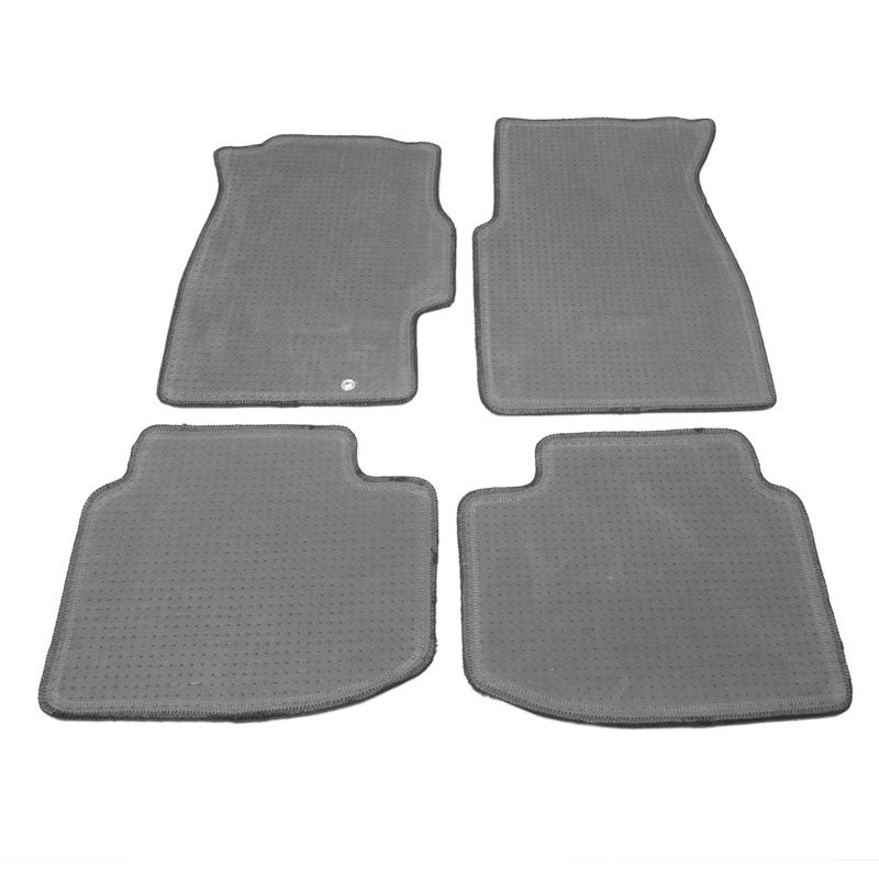 NRG Innovations EK9 Logo Front/Rear Black Floor Mats Carpet Pads For 96-00 Civic-Pedals & Pads-BuildFastCar