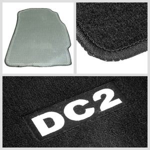 NRG Innovations DC2 Logo Front Floor Mats Carpet Pads For 94-01 Integra DC2-Pedals & Pads-BuildFastCar