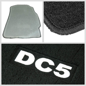 NRG Innovations DC5 Logo Front/Rear Floor Mats Carpet Pads For 02-06 Integra DC5-Pedals & Pads-BuildFastCar