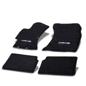 NRG Innovations Logo Front/Rear Floor Mats Carpet Pads Rug For 09-11 WRX/WRX STI-Pedals & Pads-BuildFastCar