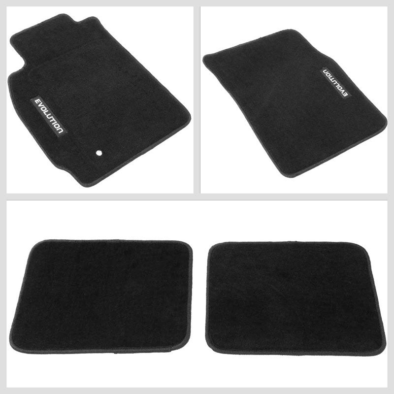 NRG Innovations Front/Rear Floor Mats Carpet Pads For 03-06 Lancer Evolution-Pedals & Pads-BuildFastCar