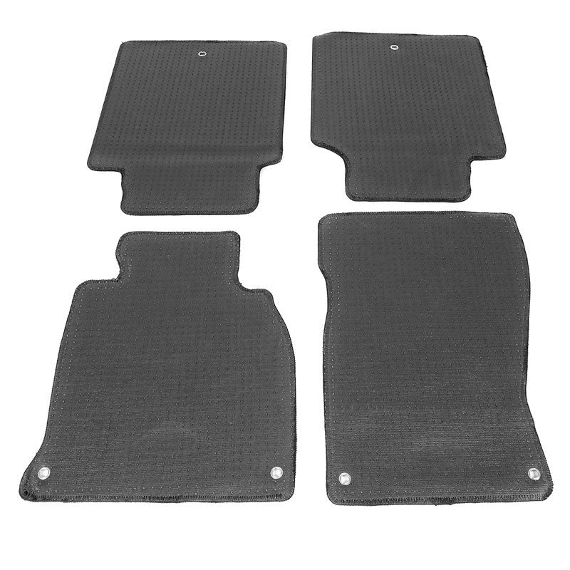 NRG Innovations Front/Rear Black Floor Mats Carpet Pad For 14-19 Infiniti Q70-Pedals & Pads-BuildFastCar