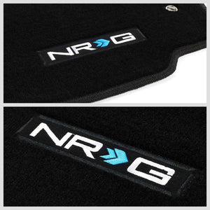 NRG Innovations Logo Front Black Floor Mats Carpet Pads Rug For 06-14 VW GTI-Pedals & Pads-BuildFastCar