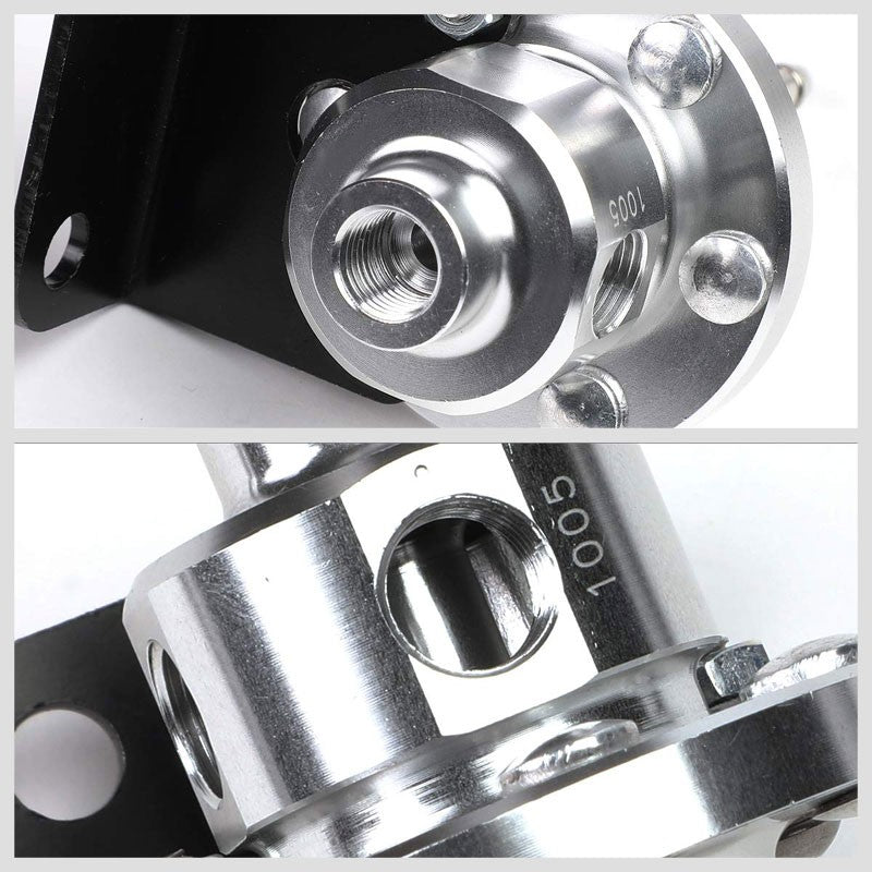 NRG Silver Aluminum FRG-100S Bypass/Return Adjustable Fuel Pressure Regulator-Fuel Systems-BuildFastCar-BFC-NRG-FRG-100S