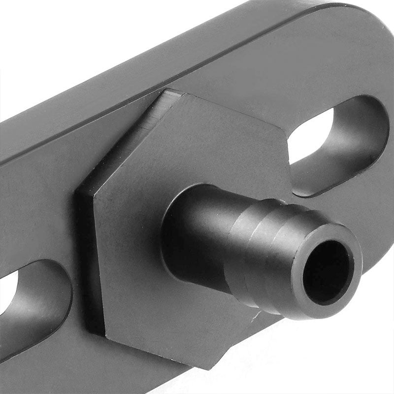 NRG Black FRG-SBU Fuel Pressure Regulator Block Off Plate For 02-07 Impreza WRX-Fuel Systems-BuildFastCar-BFC-NRG-FRG-SBU