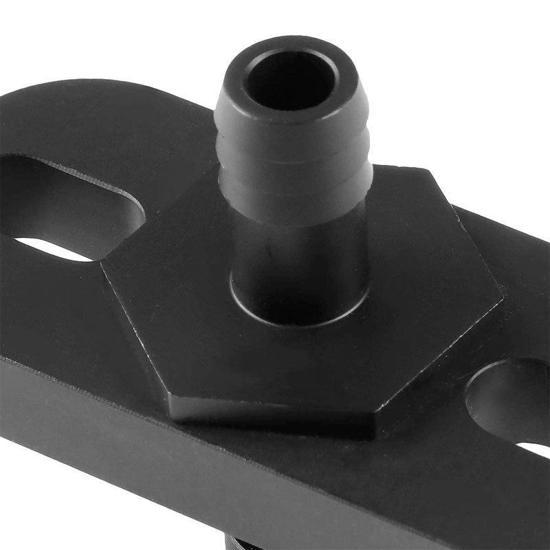 NRG Black FRG-SBU Fuel Pressure Regulator Block Off Plate For 02-07 Impreza WRX-Fuel Systems-BuildFastCar-BFC-NRG-FRG-SBU