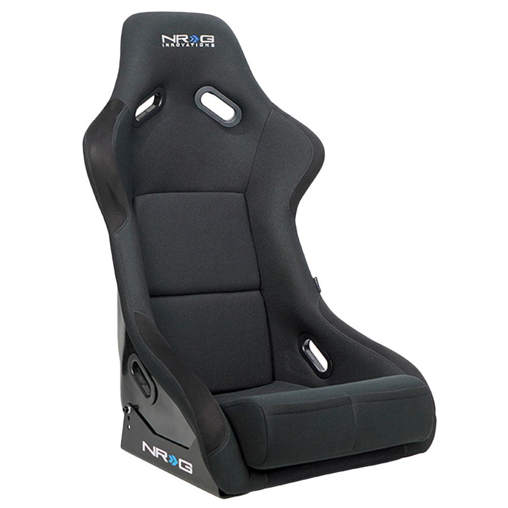 NRG FRP-300BK Fixed Position Bucket Racing Seat w/Bottom Mount Black NRG-FRP-300BK