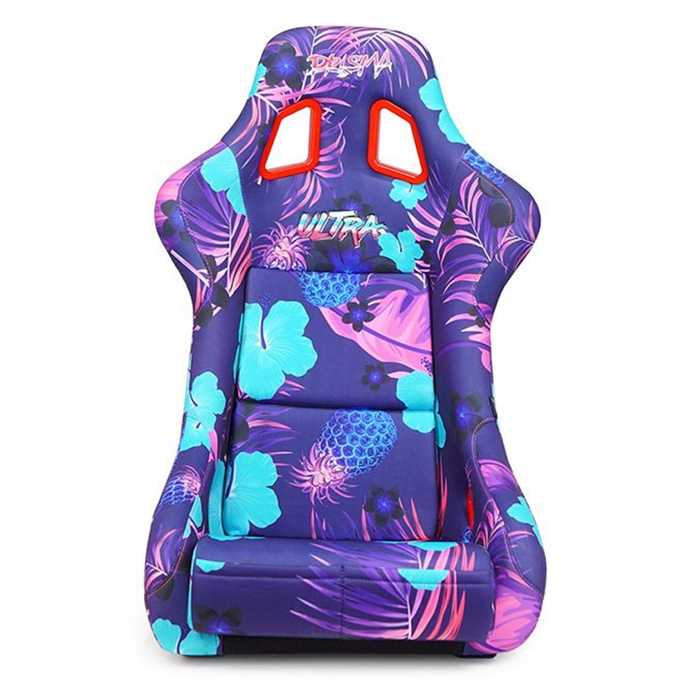 NRG FRP-302-PINA PRISMA Fixed Back Bucket Racing Seat Invert Tropical Print NRG-FRP-302-PINA