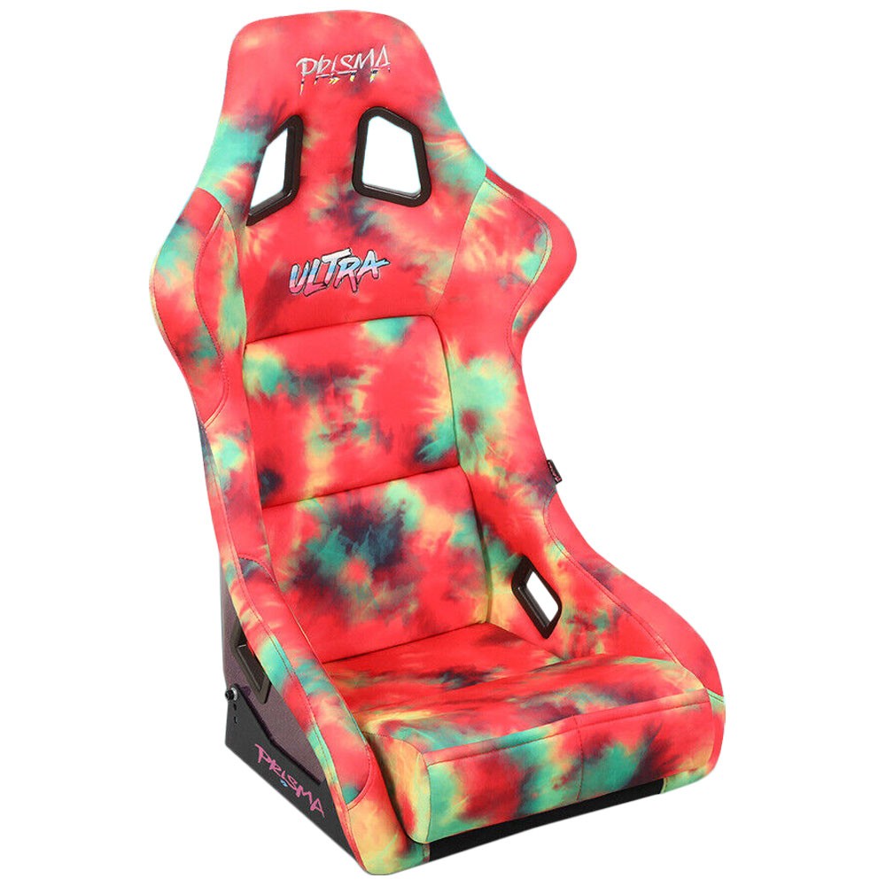NRG FRP-302-TIEDYE Prisma Fixed Back Bucket  Racing Seat Multi Color NRG-FRP-302-TIEDYE