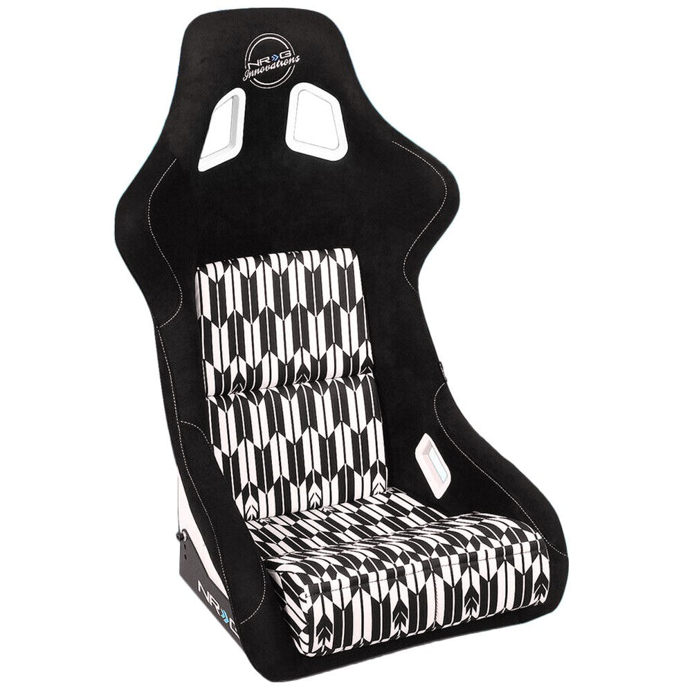 NRG FRP-302-YABA Prisma Fixed Back Bucket  Racing Seat Black NRG-FRP-302-YABA