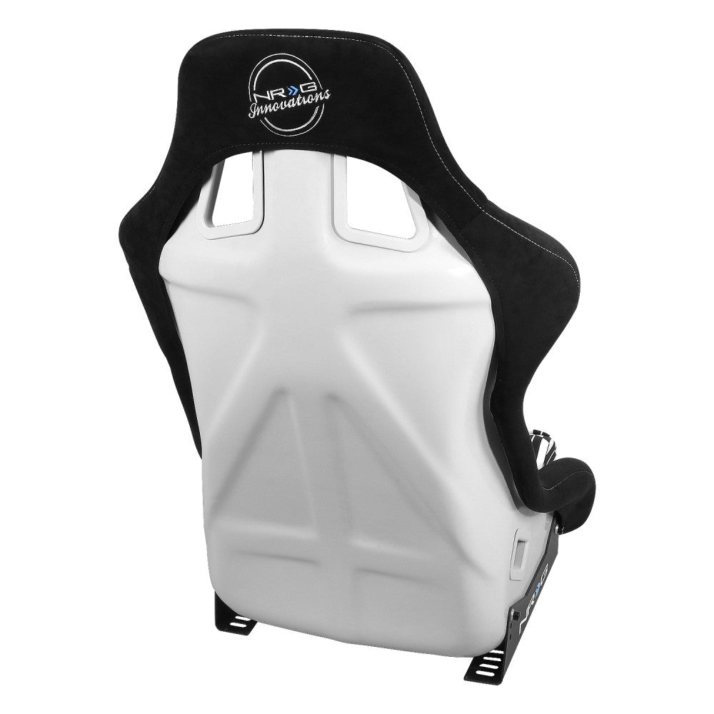 NRG FRP-302-YABA Prisma Fixed Back Bucket  Racing Seat Black NRG-FRP-302-YABA