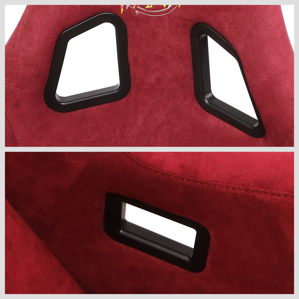 NRG FRP-302MAR-PRISMA Bucket (Large) NRG Prisma Logo Racing Seat Maroon