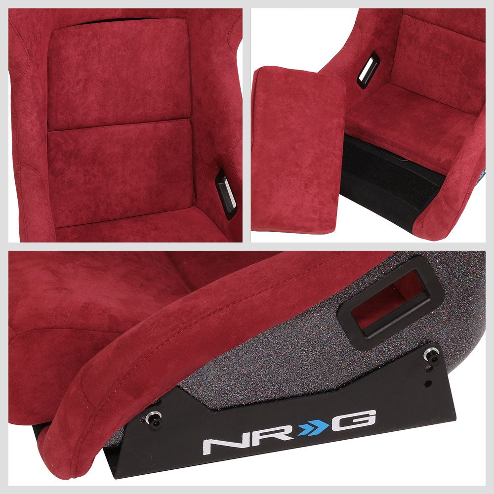 NRG FRP-302MAR-PRISMA Bucket (Large) NRG Prisma Logo Racing Seat Maroon