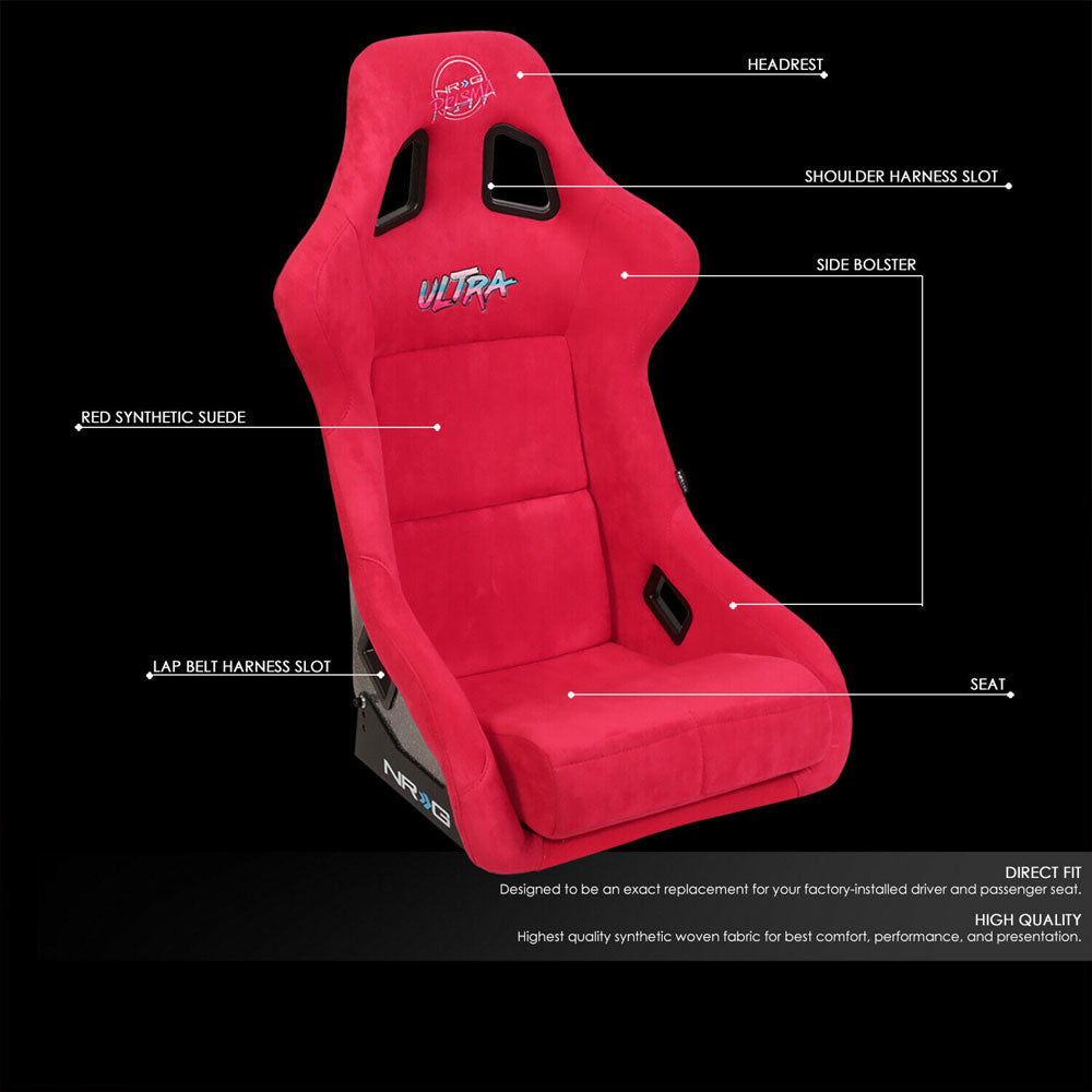 NRG FRP-302RD-ULTRA Prisma Bucket (Large) Special Ultra NRG Racing Seat Red